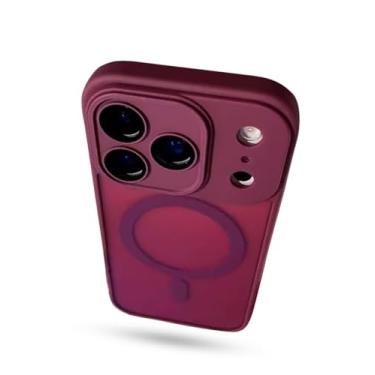 Imagem de Capa de celular compatível com iPhone 17 Pro Max, capa protetora fina à prova de choque, antiamarelamento, proteção contra quedas, suporte para carregamento sem fio (várias cores) (vermelho, 17 pro