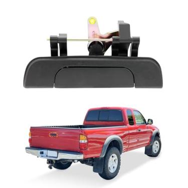 Imagem de Maçaneta de porta traseira de metal, compatível com picape Toyota Tacoma 1995-2004, trava de bloqueio de portão traseiro traseiro texturizado atualizado, substituição # TO1915102, 69090-35010