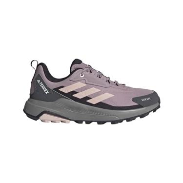 Imagem de adidas Tênis de caminhada feminino Terrex Anylander Rain.rdy, Preloved Fig/Putty Mauve/Aurora Black, 35