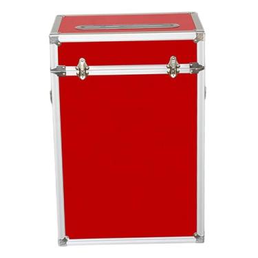 Imagem de XLWLLNJ Caixa de doações portátil, urna de votação portátil em liga de alumínio para sugestões, seleção, arrecadação de fundos e de ingressos.