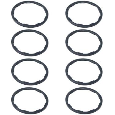 Imagem de bociloy Espaçador de cubo de volante de bicicleta, 8 peças, junta de cassete, espaçadores de suporte inferior de liga de alumínio para MTB Road Bike 1 mm/1,5 mm/1,85 mm/2 mm/2,35 mm/2,18 mm/2,35 mm