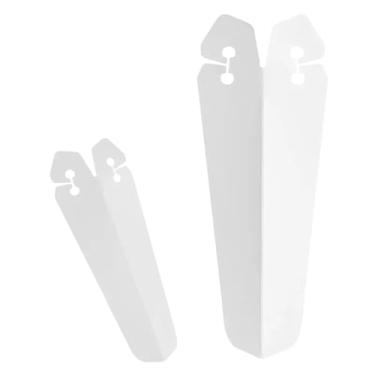 Imagem de Para-lama de bicicleta de alta resistência, dianteiro/traseiro, para bicicletas de estrada e mountain bikes, para-lama traseiro para pneus de ciclismo, peças para bicicletas com marcha fixa.(White)
