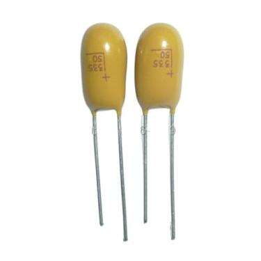 Imagem de 20 peças Capacitor de tântalo 3,3uF 50V 335 50V3.3uF DIP Radial