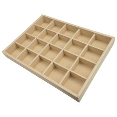 Imagem de Bandeja Napa 20 Quadriculados - Pequena - Rio Grande Bolsas, Bege