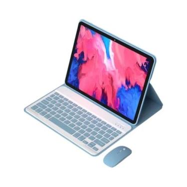 Imagem de Capa Teclado De Couro PU Recarregável Com Suporte Para Xiaomi Redmi Pa