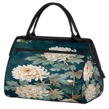Imagem de Bolsa feminina floral Paisley étnica retrô pequena para o fim de semana para mulheres e homens, bolsa esportiva leve para academia, Cor: 4, 15.2*8.3*11.6 inch, Moderno