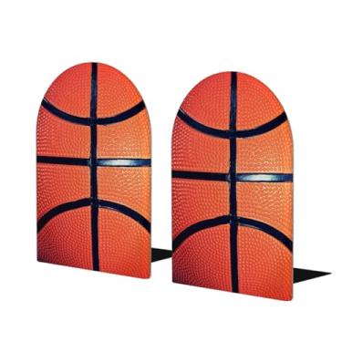 Imagem de Basquete Suportes de livros de madeira simples e grandes suportes decorativos para livros antiderrapantes e resistentes para mesa de escritório em casa biblioteca de estudo escolar divisórias de