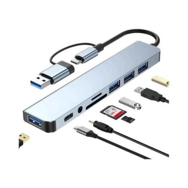 Imagem de Hub USB-C Thunderbolt 3: Estação De Acoplamento E Adaptador Tipo C Par