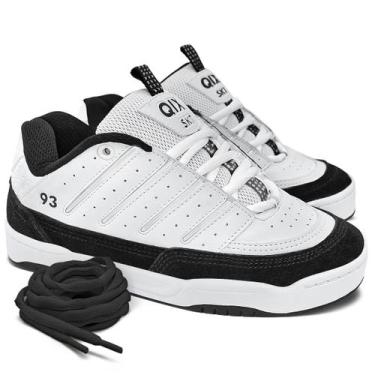 Imagem de Tênis Qix Golden Branco Preto Original, Branco, 36