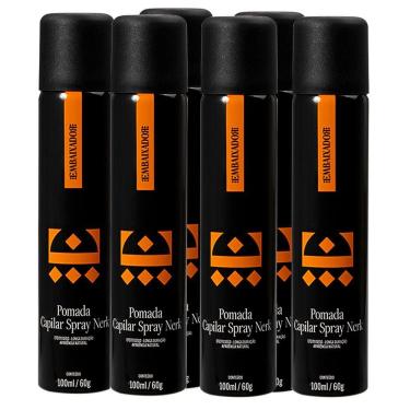 Imagem de Kit 06 Pomada Spray Efeito Matte Nerk Embaixador 100Ml