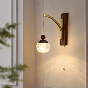 Imagem de OUFULA Contemporânea Lâmpada de parede LED Americana Criativa Sala de Estar Quarto Estudo Villa Corredor Escadas Decoração Casa Luz (Estilo 12)