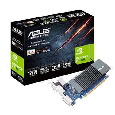 Imagem de ASUS Placa de vídeo GeForce GT 710 1GB GDDR5 HDMI VGA DVI (GT710-SL-1GD5-BRK)
