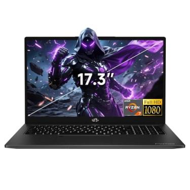 Imagem de NIMO 17.3" Gaming Laptop, Ryzen 7 7735HS (8C/16T) 16GB DDR5 RAM 1TB SSD with Radeon 680M, 100W Type-C, WiFi 6E, Fingerprint, Backlit Keyboard, 58WH Battery for Business/Study