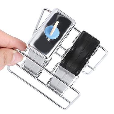 Imagem de Acouto Moldes de Sorvete de Aço Inoxidável Picolés Caseiros - Kit para Fazer Gelo Com 2 Moldes, Tampas, 55 Palitos, Escova de Limpeza e Rack de Armazenamento - Crie Guloseimas Deliciosas e Saudáveis