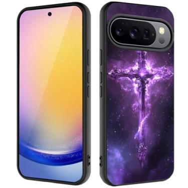 Imagem de Capa para Google Pixel 10/Pixel 10 Pro, capa ultrafina de silicone líquido antiderrapante elegante, adequada para Pixel 10/10 Pro de 6,3 polegadas, cruz cristã