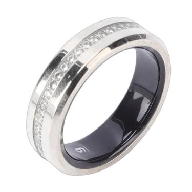 Imagem de Heayzoki Anel Inteligente para Mulheres e Homens, Rastreador de Saúde Com 100 Modos Esportivos, Monitoramento Remoto do Sono, Atividade à Prova de água IP68, Anel Rastreador de Fitness (9#)