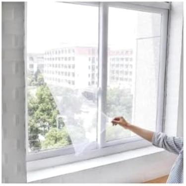 Imagem de Tela protetora para janelas e portas, evitando insetos, leve, resistente, 85x105cm, duravel.