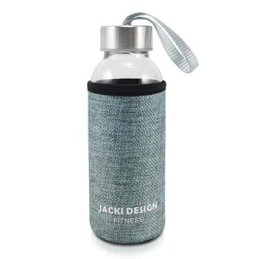 Imagem de Garrafa De Vidro Squeeze Fitness 300ml Academia Trilha Água (Verde)