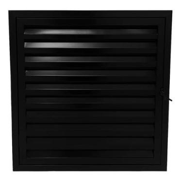 Imagem de Alçapão Portinhola Telhado Laje Porta Branco Grande 80 70 60cm, Ideal para Armazenamento de Ferramentas Jardim e Utensílios Domésticos, Instalação Fácil em Casa e Quintal(Preto 60x70)