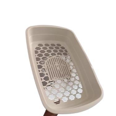 Imagem de Caixa de Areia para Gatos 3 Peças com Bandeja e Peneira – Banheiro Sanitário Aberto Pequeno Prático e Higiênico(APENAS PENEIRA)