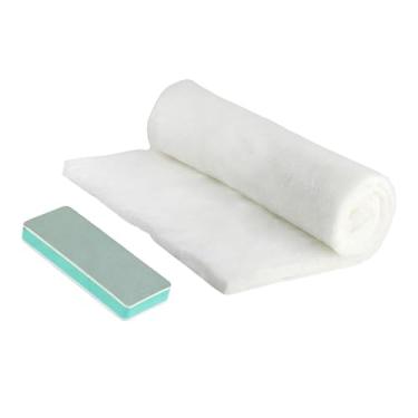 Imagem de Bothyi Lã filtrante para aquário 47,24''x19,69'' com ferramenta de limpeza para aquário, almofada filtrante para aquário de mesa.