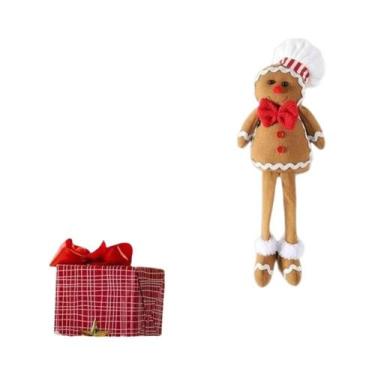 Imagem de Boneco Grande De Pelúcia Homem De Gengibre Com Chapéu De Chef E Gravat