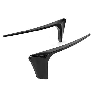 Imagem de Acouto Gloss Preto Amortecedor Traseiro Refletor Capa Canards Kits Substituição Mk7.5 Gtd R 2017-2020 | Estilo Agressivo, Fácil Instalação, Proteção UV, Plástico ABS