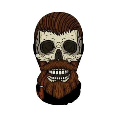 Imagem de Máscara De Esqueleto Assustadora Para Halloween, Capuz De Malha Elásti