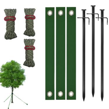 Imagem de Gitarrsträngrengörare Med Rengöringsvärde,Estacas de Ancoragem Planas,Kit de Correção de Inclinação de Plantas | Para Jardim Relvado Estufa Pátio Vedação Treliça e Paisagismo