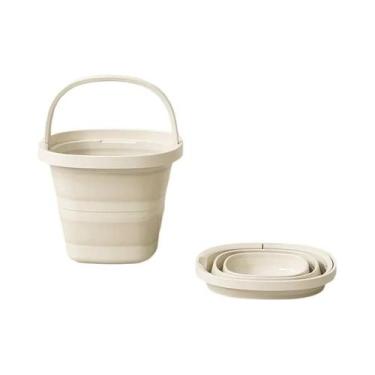 Imagem de Balde De Água Dobrável Com Alça Para Pesca, Camping E Viagens, Armazen