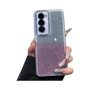 Imagem de Capa De Silicone Com Suporte Para Anel Brilhante Para Infinix HOT 60 p