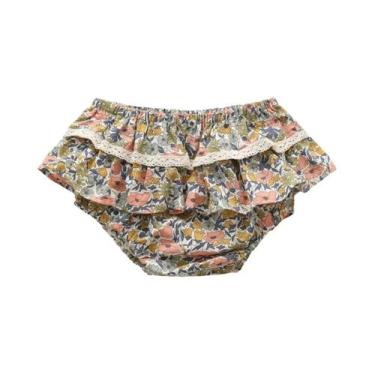 Imagem de Saia De Renda Com Babados Florais Para Meninas Bebês, Shorts De Verão 