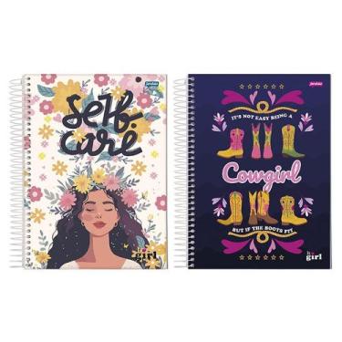 Imagem de Caderno Espiral Jandaia Universitário It Girl - Capa Dura 20 Matérias 