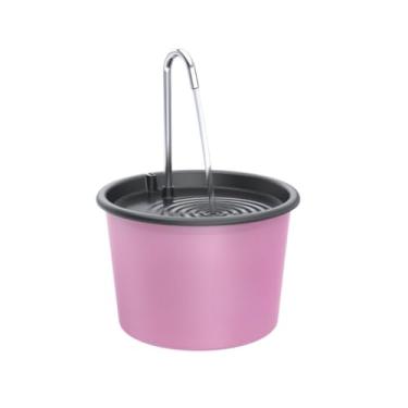 Imagem de Fonte Bebedouro para Cães e Gatos de 1.5 Litros com Torneira Inox(Rosa)