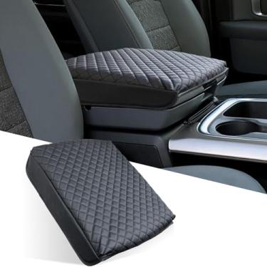 Imagem de ANMOSVO Capa de console central almofada de apoio de braço para Dodge Ram 1500 2500 3500 console de assento concha 2009 2010 2011 2012 2013 2014 2015 2016 2017 2018 acessórios interiores (somente