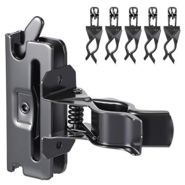 Imagem de Otoolling 6 peças de porta-ferramentas E-Track Acessórios de trilho E para reboque fechado para armazenar vassouras, postes, pás, ancinhos, estabilizador de ferramentas para organizador de trailer