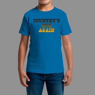 Imagem de Camisetas infanto juvenil Country Moda De Country confortável Gola Red