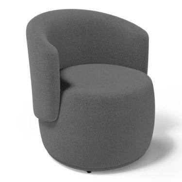 Imagem de Poltrona Para Sala e Recepção Beatriz Bouclé - Estopar, Boucle Cinza