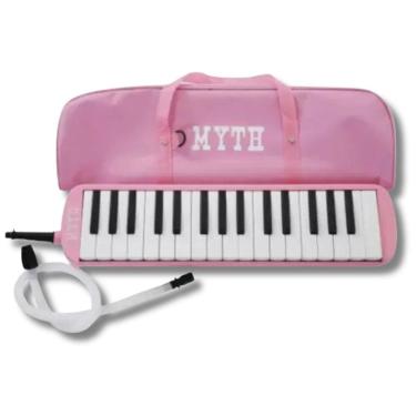 Imagem de Escaleta 32 Notas Completa Myth Rosa Teclas Brancas