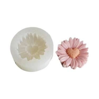 Imagem de Molde De Silicone Para Pingente De Margarida Para Velas Aromáticas Art