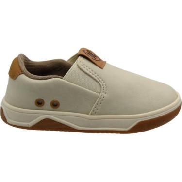 Imagem de Tênis Infantil de Menino Molekinho Iate Mali Vermont Liso, Off white, 
