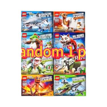 Imagem de Brinquedo De Blocos De Montar Italian Brainrot Tung Tung, Figura Colec