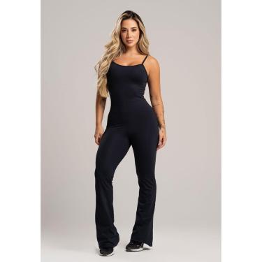 Imagem de Macacão Fitness Flare Alcinha de Regulagem Poliamida Mvb Modas-Feminino