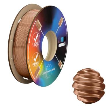 Imagem de Filamento PLA 1,75 mm, filamento de impressora 3D perfeitamente enrolado carretel de 200 g, alta precisão dimensional +/- 0,02 mm, material de impressão sem emaranhado compatível com a maioria das