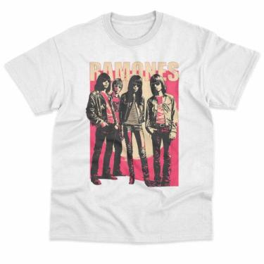 Imagem de Camiseta Ramones Banda Punk Rock Vintage Basica Estampada Unissex 100%