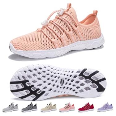 Imagem de ATHMILE Sapatos aquáticos para homens e mulheres descalços caminhadas natação rio sapatos adulto piscina piscina piscina praia secagem rápida para caminhadas, surfe, caiaque, acessórios esportivos