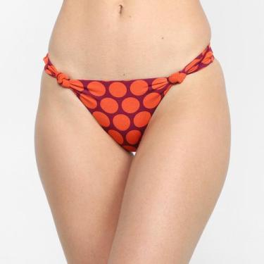 Imagem de Calcinha de Biquíni Salinas Tanga Poá Nó, Off white, P