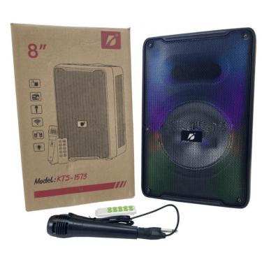 Imagem de Caixa de Som Bluetooth KTS 8" Luz LED Portátil com Microfone