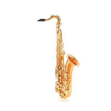 Imagem de Lss9azznmm Glory Saxofone alto plano com acabamento antigo de alto grau série E com almofadas de palheta capa carekit B-Flat saxofone tenor eletroforese ouro iniciante teste profissional desempenho