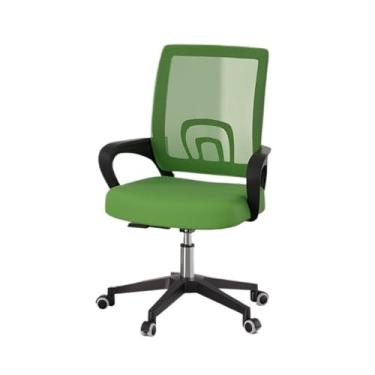Imagem de Cadeira de escritório cadeira de escritório cadeira de mesa para jogos - ergonômica, encosto médio, confortável, almofada lombar, malha ajustável, giratória, cadeira de escritório executiva, cadeira